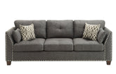 Laurissa Light Charcoal Linen Sofa Model 52405 By ACME Furniture